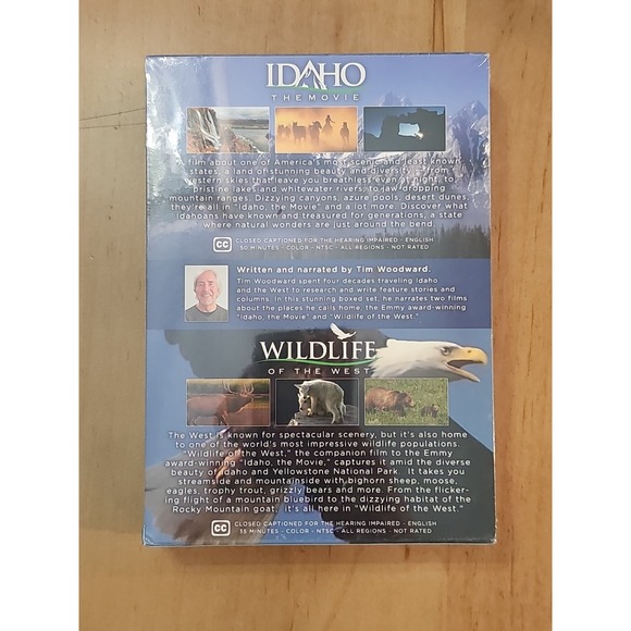 IDAHO THE MOVIE & Wildlife of West 2 Film DVD documentary set NEW Yellowstone - Picture 2 of 2